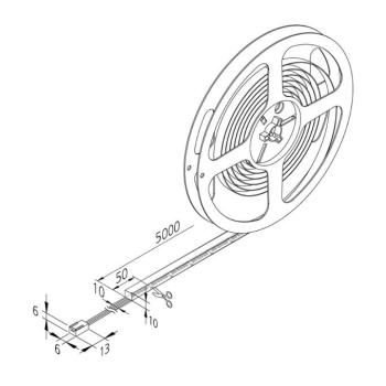 LED-szalag Basic-Tape F, IP54, 3,000K, hossza 500cm kép