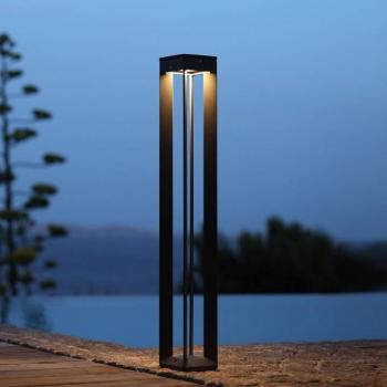 LED szolárlámpa, 90 cm, szürke, érzékelővel kép