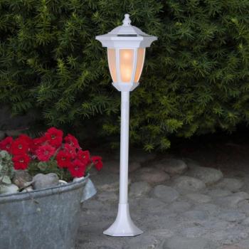 LED szolárlámpa Láng, 4 az 1-ben, fehér kép