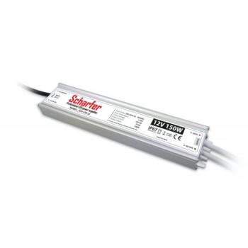 LED tápegység , 12 Volt , 150 Watt , 12A , kültéri , vízálló , IP67 , Scharfer , 7 év garancia kép