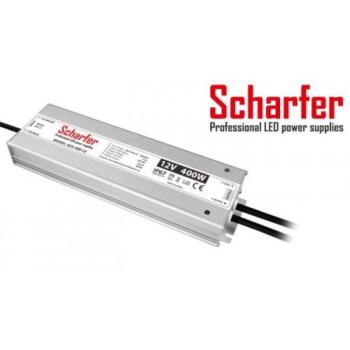 LED tápegység , 12 Volt , 400 Watt , 33.3A , kültéri , vízálló , IP67 , Scharfer , 7 év garancia kép