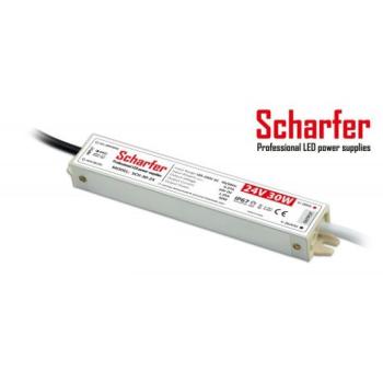 LED tápegység , 24 Volt , 30 Watt , 1.25A , kültéri , vízálló , IP67 , Scharfer , 7 év garancia kép