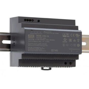 LED tápegység , Mean Well , HDR-150-24 , 24 Volt , 150 Watt , DIN sínre szerelhető , ipari kép