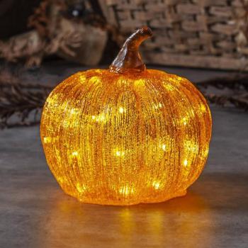LED teraszlámpa Harvey Ø 20 cm narancssárga műanyag elemmel kép