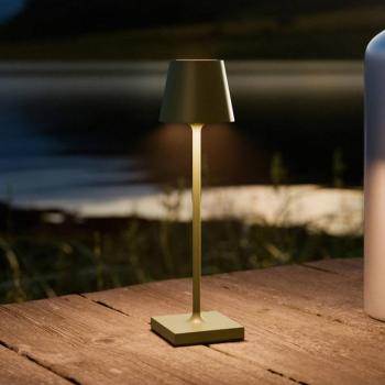 LED tölthető asztali világítás Nuindie pocket, fenyőzöld, IP54, dimmelhető kép