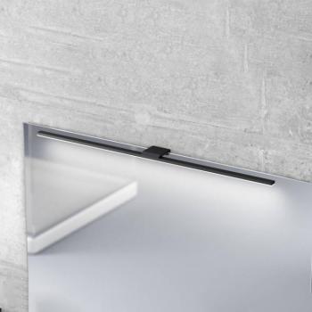 LED tükörvilágítás Triga IP44 fekete 80cm, 3,000K kép