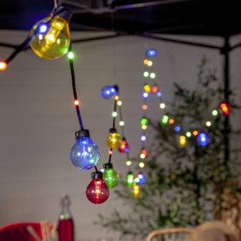 LED tündérfények Bolla, színes, műanyag Hossza 5,3 m 20-fl. kép
