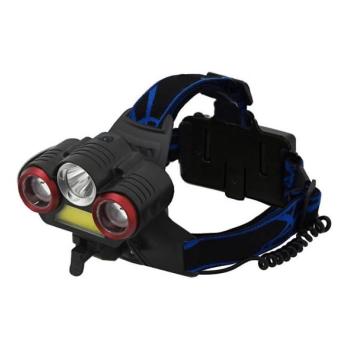  LED újratölthető fejlámpa LED/USB 670lm 3000 mAh  kép