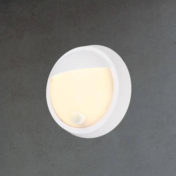 LED újratölthető kültéri fali lámpa 3785016 fehér mozgásérzékelő Ø 17 cm kép