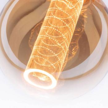 LED üveglámpa E27 4W G95 Belső izzó spirál mintázat kép