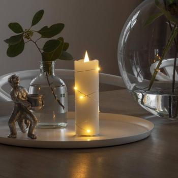 LED viaszgyertya fehér Fény színe meleg fehér 12,7 cm kép