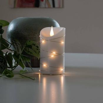 LED viaszgyertya fehér Fény színe meleg fehér 13.5 cm kép