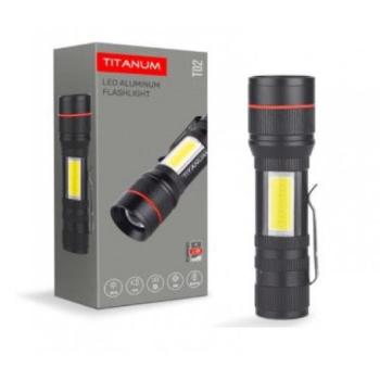 Led zseblámpa , 200 lm , 6500 K , USB , VIDEX , TITANUM kép