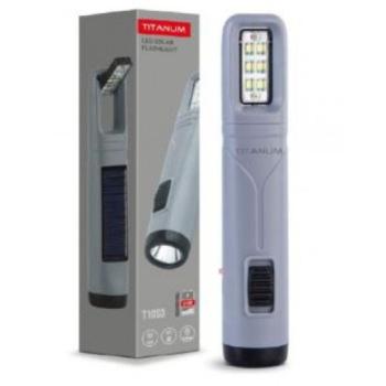Led zseblámpa , napelemes , hideg fehér , 50 lumen , USB , VIDEX , TITANUM kép