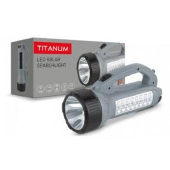 Led zseblámpa , napelemes , hideg fehér , VIDEX , TITANUM kép