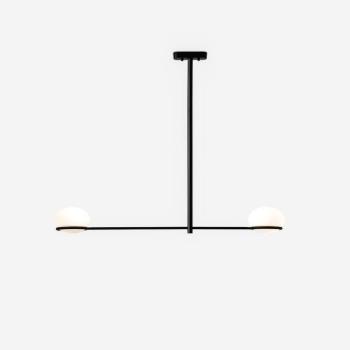 LEDS-C4 Coco Double függőlámpa, fekete, hossza 110 cm kép