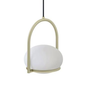 LEDS-C4 Coco Single függő lámpa, arany/fehér kép