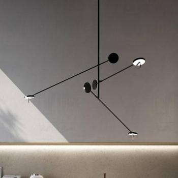 LEDS-C4 LED-es függőlámpa Invisible Triplex, 2700 K, fekete kép