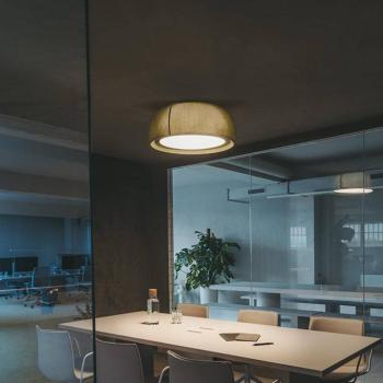 LEDS-C4 LED mennyezeti lámpa Gong, zöld, 3.000 K, Ø 61,2 cm kép