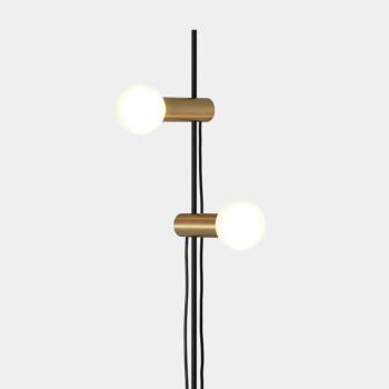 LEDS-C4 Nude dupla állólámpa E27 arany/fekete kép