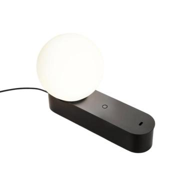 LEDS-C4 Perlina LED-es asztali lámpa, fekete, hossza 22,8 cm kép