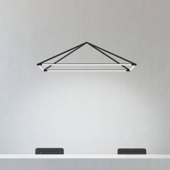 LEDS-C4 Tubs LED függő lámpa matt-fekete 120x80 cm kép