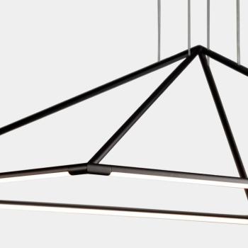 LEDS-C4 Tubs LED függő lámpa matt-fekete 90x60 cm kép