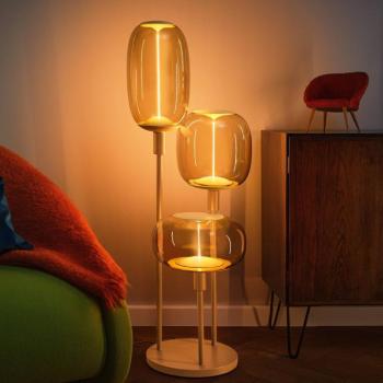 LEDVANCE állólámpa Decor Stick 3-lámpás. Magasság 78cm, bézs kép