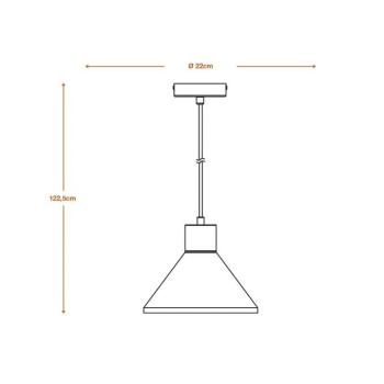 LEDVANCE Concrete Wood függesztéklámpa, Ø 22 cm, beton, szürke kép