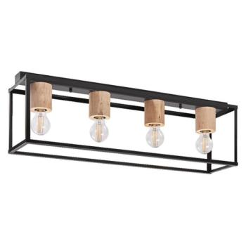 Ledvance Decor Nairobi Ceiling keretes mennyezeti lámpa, fekete 4xE27 kép