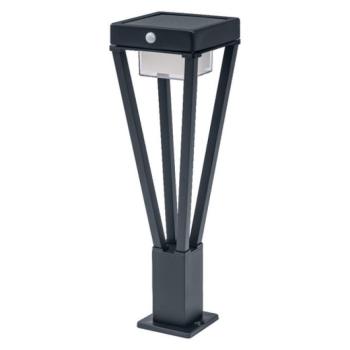 Ledvance Endura Style Solar kültéri napelemes állólámpa mozgásérzékelővel, melegfehér, 6W, 50 cm, antracit kép
