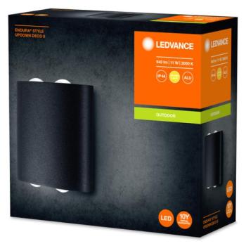 Ledvance Endura Style UpDown 10,5W 3000K IP44 szürke kültéri fali LED lámpa kép