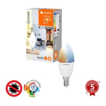 Ledvance LED állítható fényerejű antibakteriális izzó B40 E14/4,9W/230V Wi kép