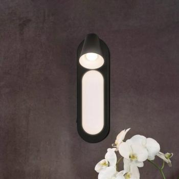 LEDVANCE LED fali lámpa Neptun, 1 spot, kapcsoló, fekete kép