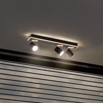 LEDVANCE LED mennyezeti spotlámpa Mars, 4 lámpás, 3 spot, fekete kép