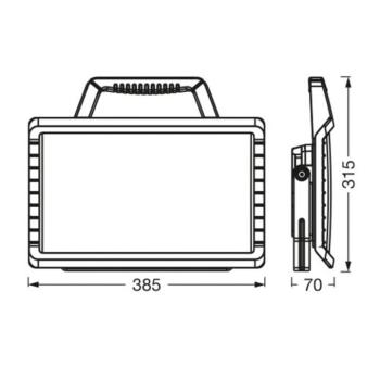 Ledvance LED-Worklight Value Battery panel 26W kép