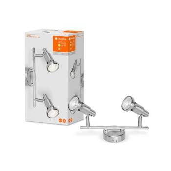 LEDVANCE Niclas LED-es reflektor, nikkel, 2 lámpás kép