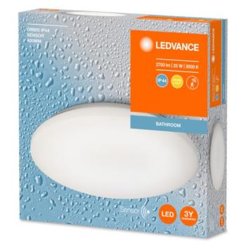 Ledvance Orbis kültéri mennyezeti LED lámpa mozgásérzékelővel, melegfehér, 25W, IP44 kép