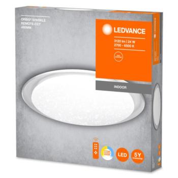 Ledvance Orbis Sparkle távirányítós mennyezeti LED lámpa, 460mm kép