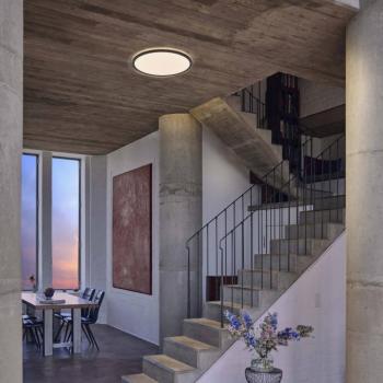 LEDVANCE Orbis Ultra Slim, fekete, Ø 40 cm kép