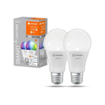 LEDVANCE SMART+ WiFi E27 9W Classic RGBW 2 darabos készlet kép