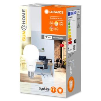 Ledvance Smart+ WIFI Sun@Home intelligens izzóE27 9W 750lm 2200-5000K TW kép