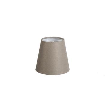 Lenvászon klipszes lámpabúra taupe színű 12 cm kerek kép
