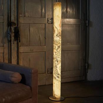 LeuchtNatur Columna fehér gyöngy rozsdamentes acél kép