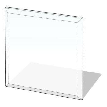 Lienbacher Üveg kandalló alá 1000x1000x8 mm négyzet  kép