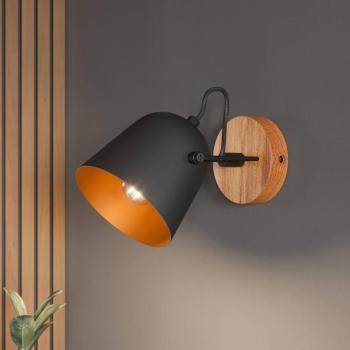 Lindby Adalin fali lámpa, fekete kép