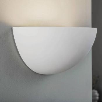 Lindby fali lámpa Pascali, magasság 13 cm, fehér, vakolat kép