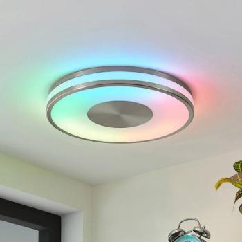 Lindby Fjella LED mennyezeti lámpa RGB-CCT színv. kép