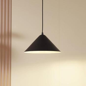 Lindby függőlámpa Clarine, fekete/fehér, Ø 32 cm, fém kép