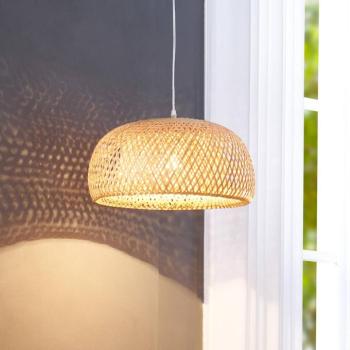 Lindby függőlámpa Jadwiga, Ø 45 cm, bambusz, E27 kép